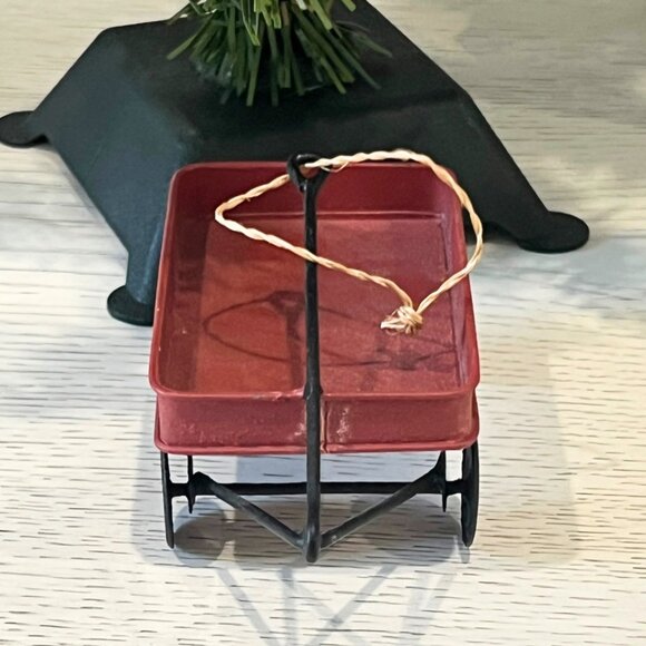 Midwest of Cannon Falls Vintage Ornament Lot Pedal Car Red Hometown Flyer Wagon - Picture 9 of 12